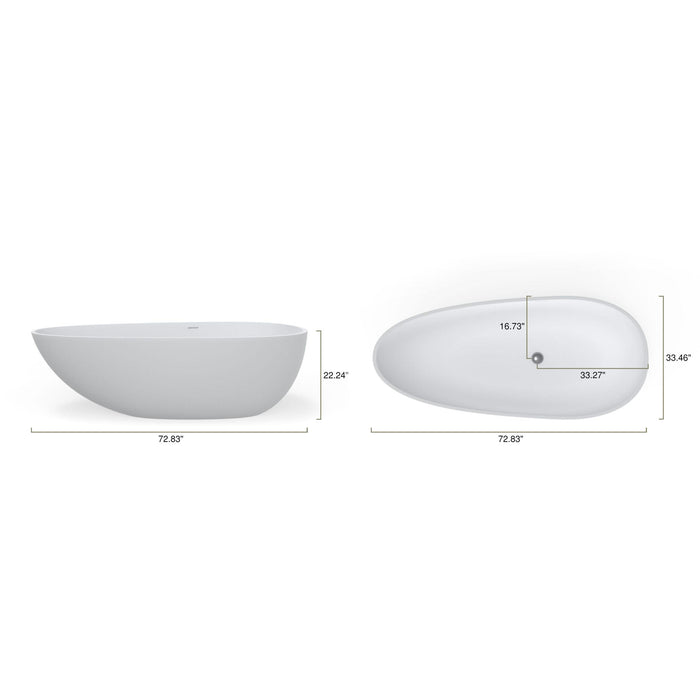 Badeloft BW-01-XL Freestanding Bathtub