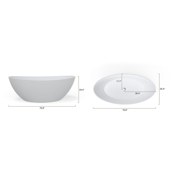 Badeloft BW-03-XL Freestanding Bathtub