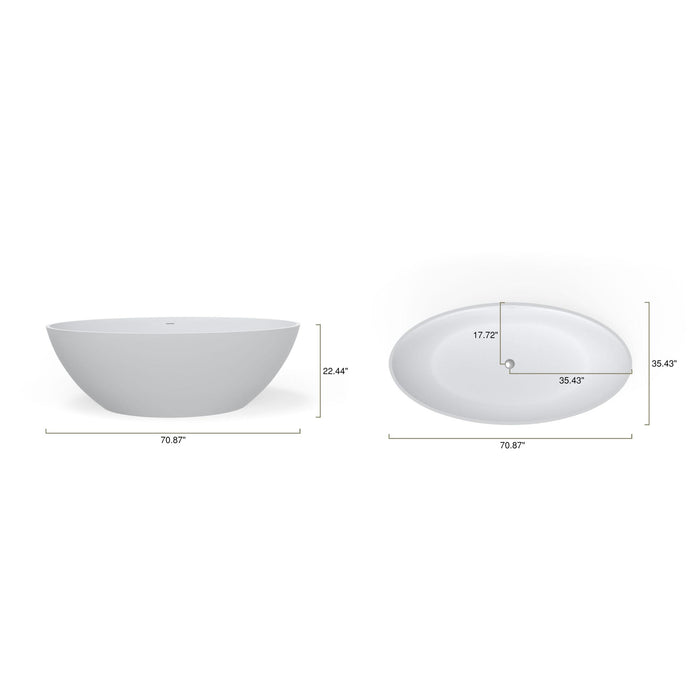 Badeloft BW-05-XL Freestanding Bathtub