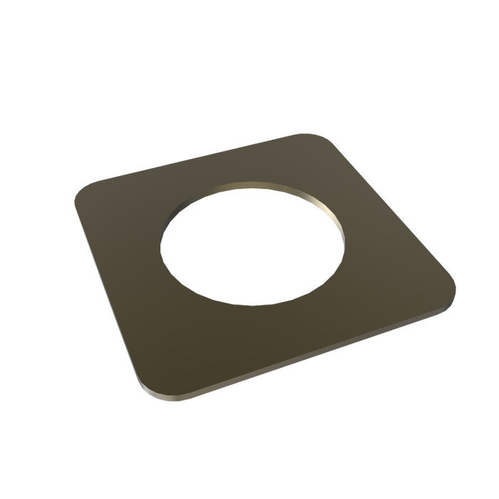 Amba AE-1S Square Spacer for Quadro or Vega Collections, 1mm