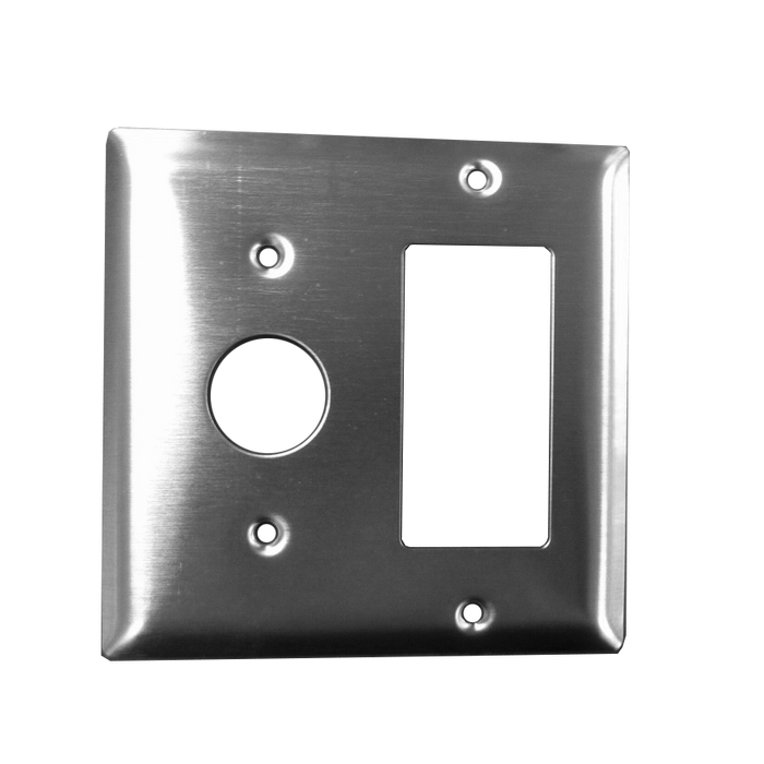 Amba AJ-DGP Double Gang Plate for Jeeves, Radiant, Cape Collection