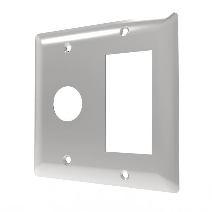 Amba AJ-DGP Double Gang Plate for Jeeves, Radiant, Cape Collection