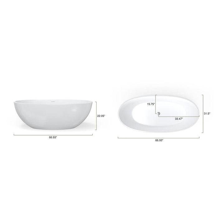 Badeloft BW-10-L Freestanding Bathtub