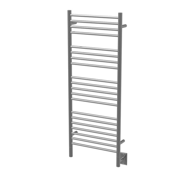 Amba DS16 Jeeves D Straight 16" Wide 20 Bar Hardwired Towel Warmer In Brushed