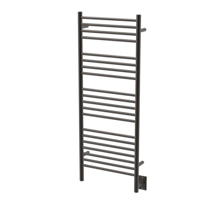 Amba DS16 Jeeves D Straight 16" Wide 20 Bar Hardwired Towel Warmer In Brushed