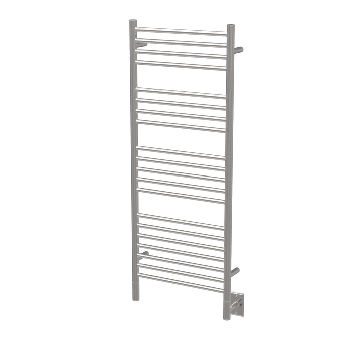 Amba DS16 Jeeves D Straight 16" Wide 20 Bar Hardwired Towel Warmer In Brushed