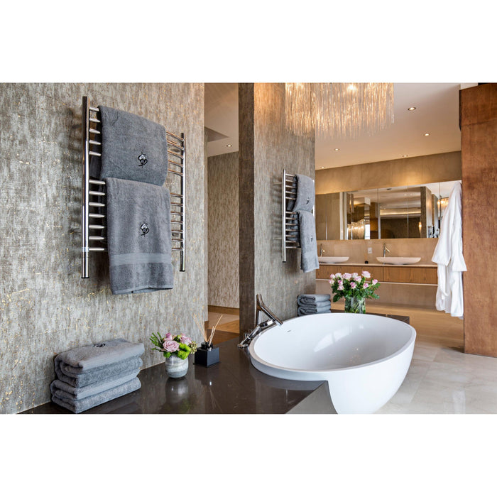 Amba EC Jeeves Model E Curved 24" Wide 24 Bar Hardwired Towel Warmer