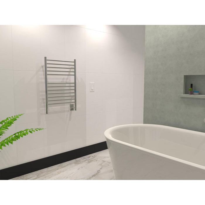 Amba EC Jeeves Model E Straight 12" Wide 12 Bar Hardwired Towel Warmer