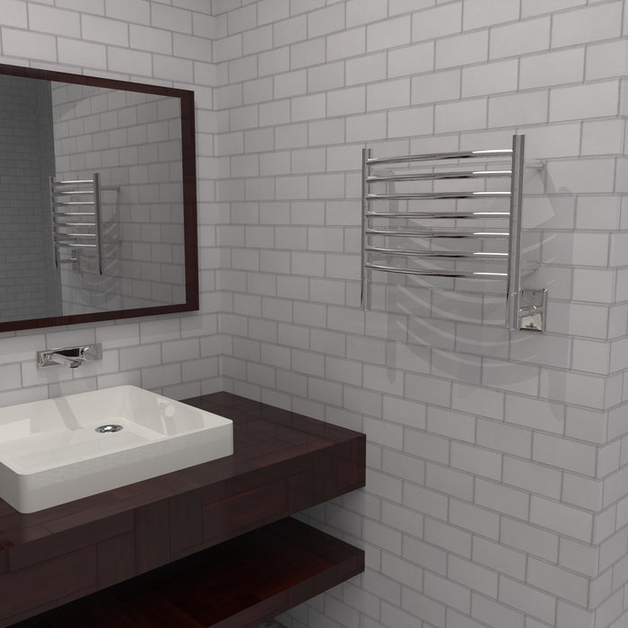 Amba HC16 Jeeves Model H Curved 16" Wide 7 Bar Hardwired Towel Warmer