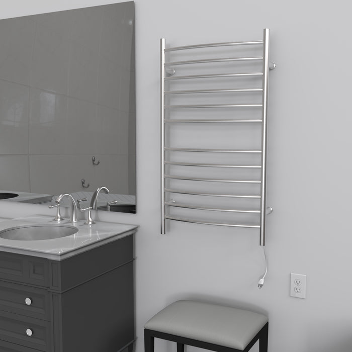 Amba RWHL Radiant Large Hardwired Curved 12 Bar Towel Warmer