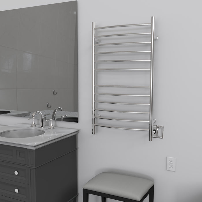Amba RWHL Radiant Large Hardwired Curved 12 Bar Towel Warmer