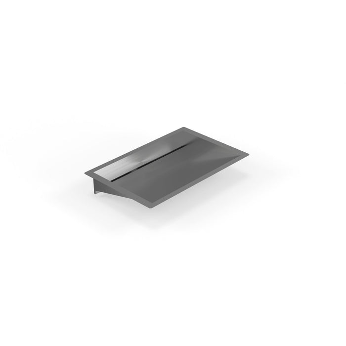 Badeloft ES-UB-04-L Brushed Stainless Steel Undermount Ramp Sink