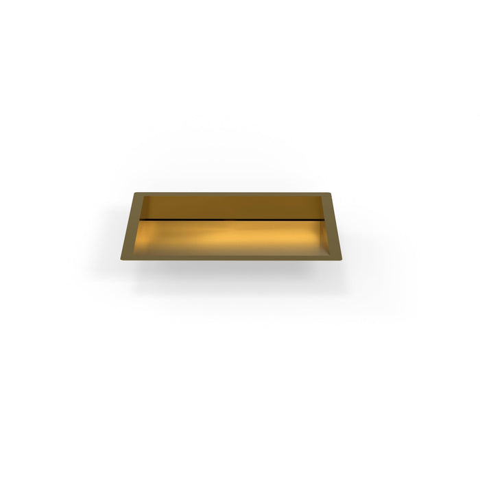 Badeloft ES-UB-04-L Brushed Stainless Steel Undermount Ramp Sink