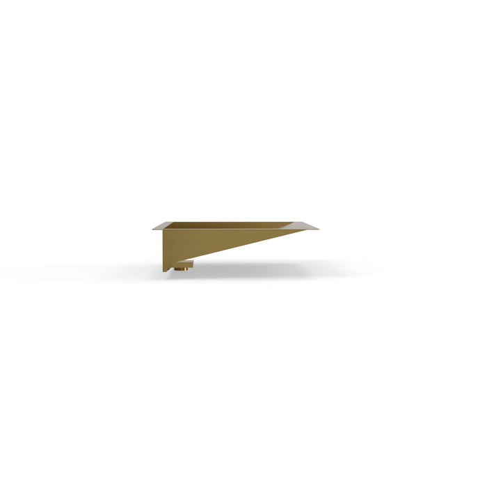 Badeloft ES-UB-04-L Brushed Stainless Steel Undermount Ramp Sink