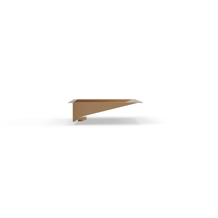 Badeloft ES-UB-04-L Brushed Stainless Steel Undermount Ramp Sink