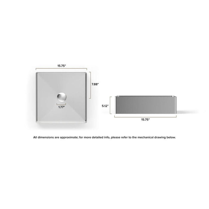 Badeloft ES-UB-02-BS Stainless Steel Sink