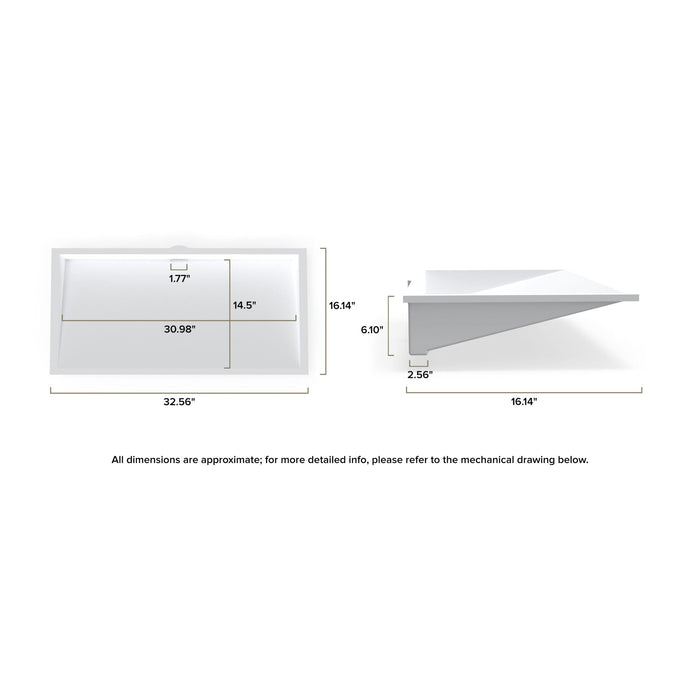 Badeloft UB-04-32 Undermount Sink