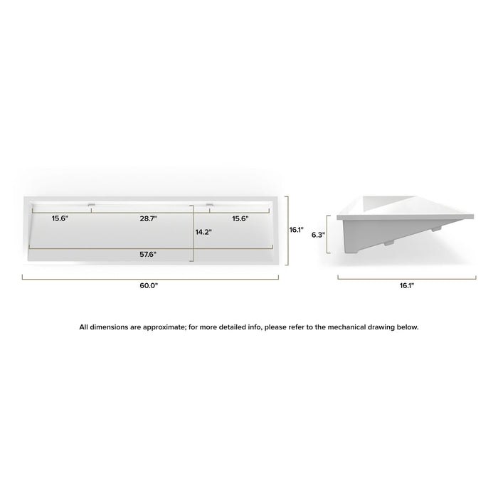 Badeloft UB-04-XXL Undermount Ramp Sink