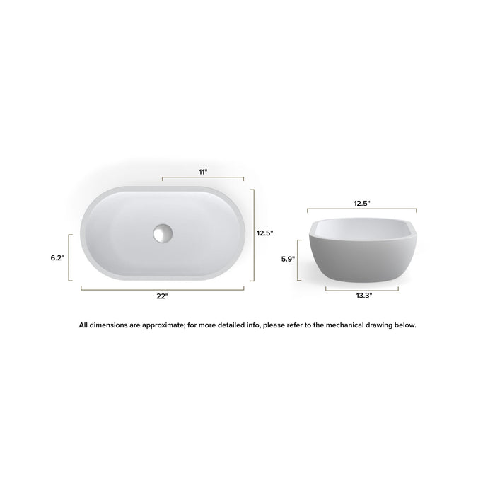 Badeloft WB-02 Countertop Sink