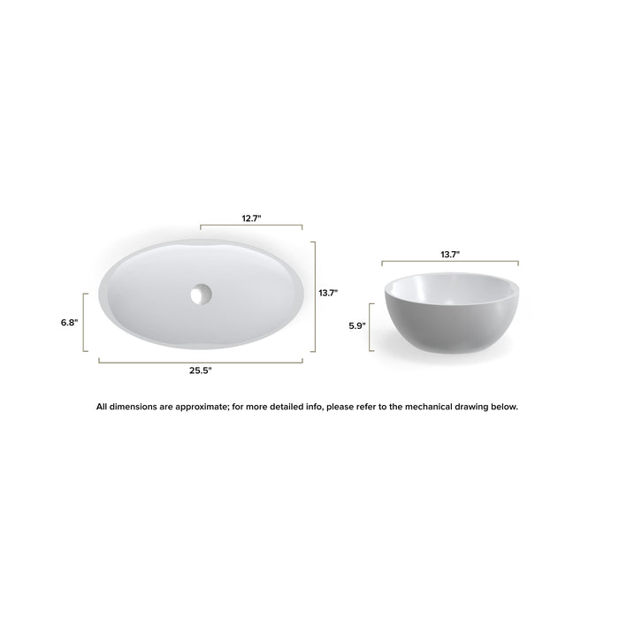 Badeloft WB-04 Countertop Sink