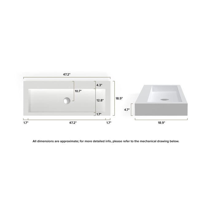 Badeloft WB-05-XLL Countertop Sink