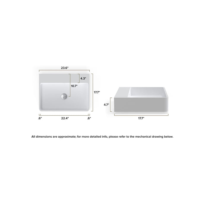 Badeloft WT-01-M Wall Mounted Sink