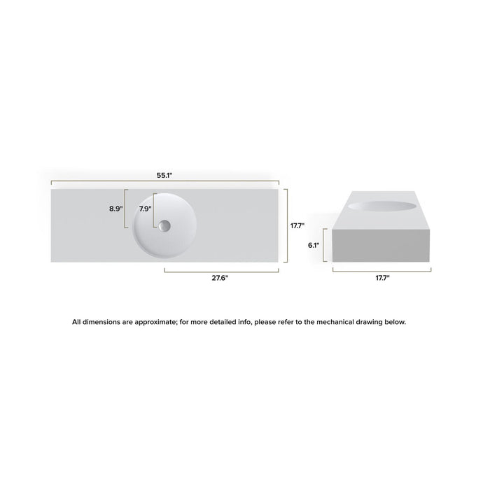 Badeloft WT-02-C Wall Mounted Sink