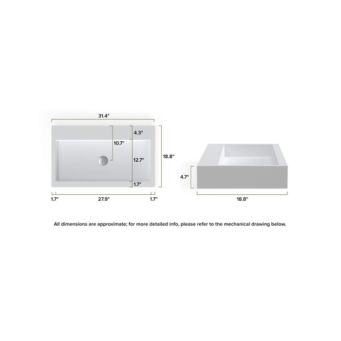 Badeloft WT-06-L  Wall Mounted Sink