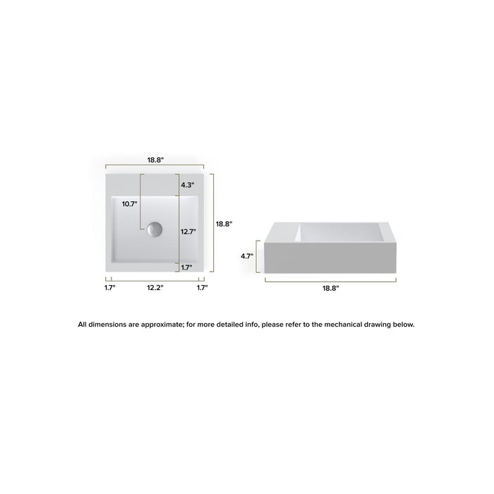 Badeloft WT-06-S Wall Mounted Sink