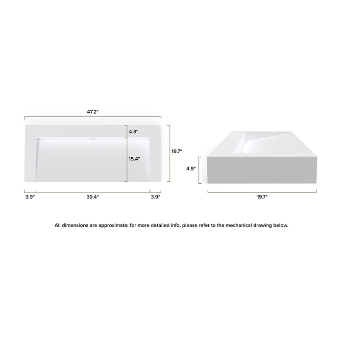 Badeloft WT-04-C Wall Mounted Sink