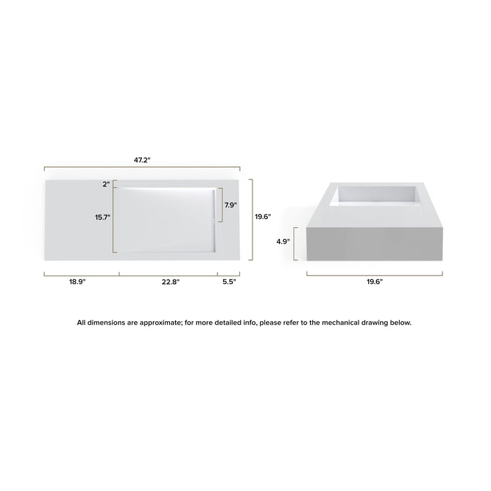 Badeloft WT-05-B Wall Mounted Sink